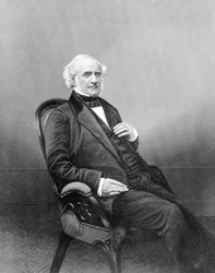 George Peabody, grabado por D.J Pound